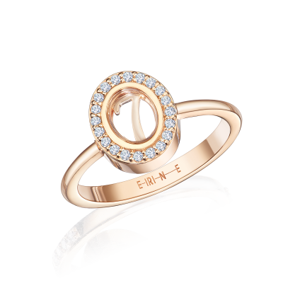 Кольцо "7" с бриллиантами