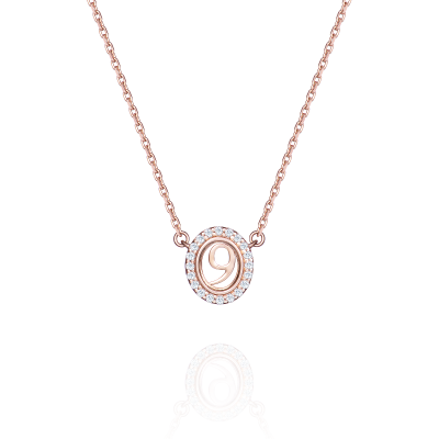 Колье "9" с бриллиантами