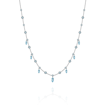 Колье с топазами