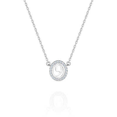 Колье "9" с бриллиантами