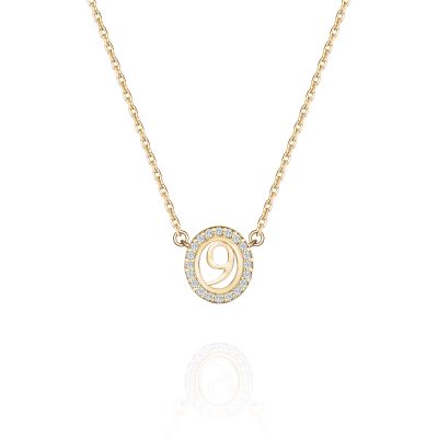 Колье "9" с бриллиантами