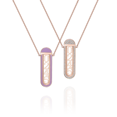 Колье-трансформер с бриллиантами и эмалью