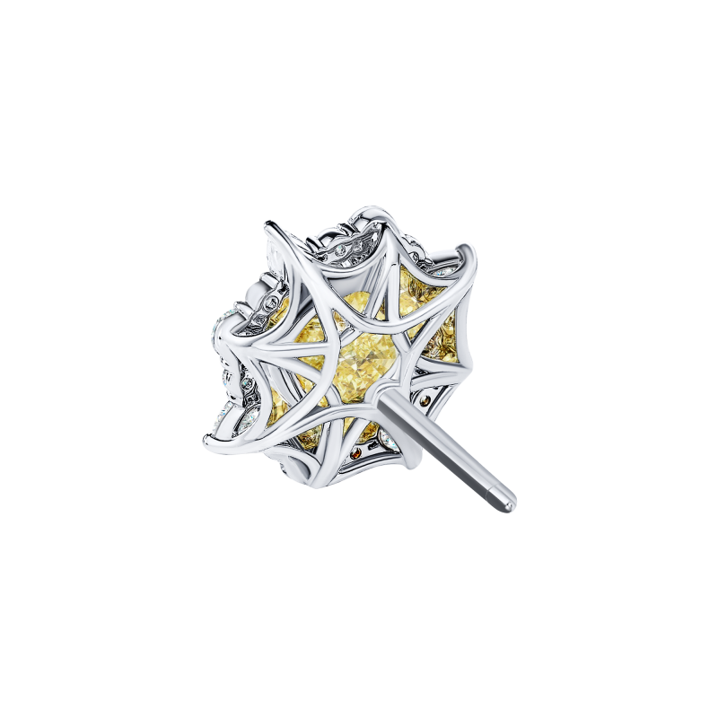 Серьги-пусеты с бриллиантами