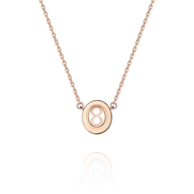 Колье "8" с эмалью